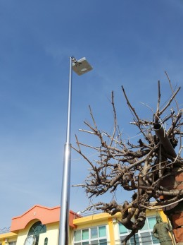 전남 나주 산포초 태양광 가로등 설치사례